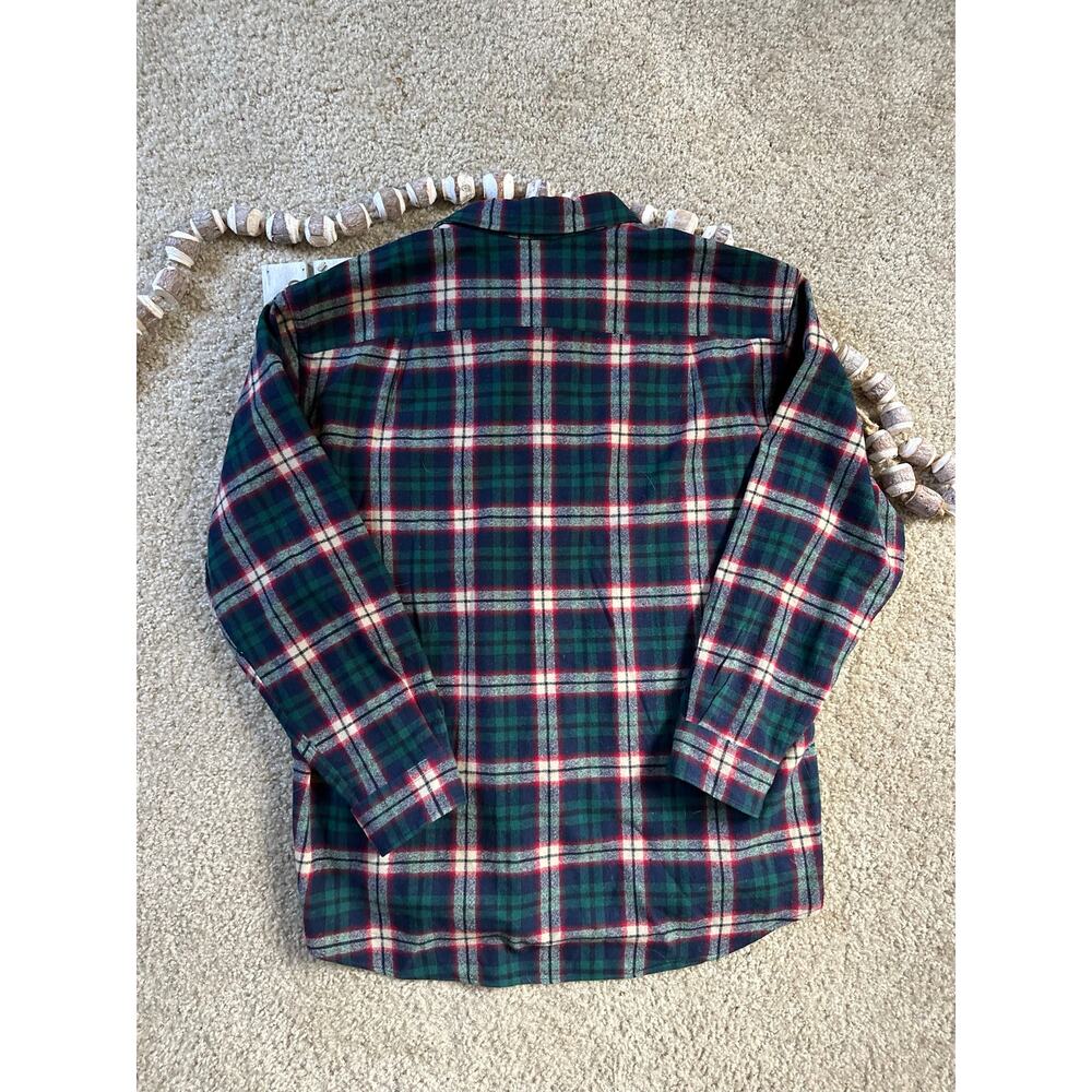 Pendleton Plaid Flannel Wool Button Down Shirt - image 5